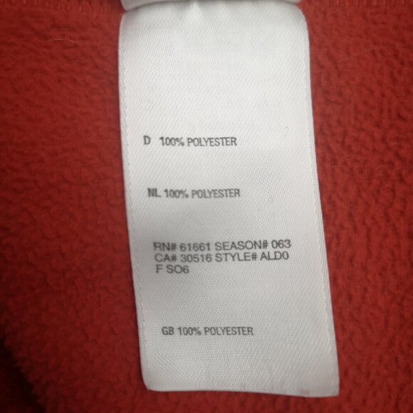 The North Face TKA100 Men's Size Large Red 1/4 Zip Fleece Sweat Shirt - Picture 7 of 12